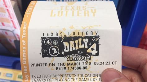 texas lottery pick 4